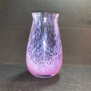 2/$20 Handblown Pink Glass Accent Vase